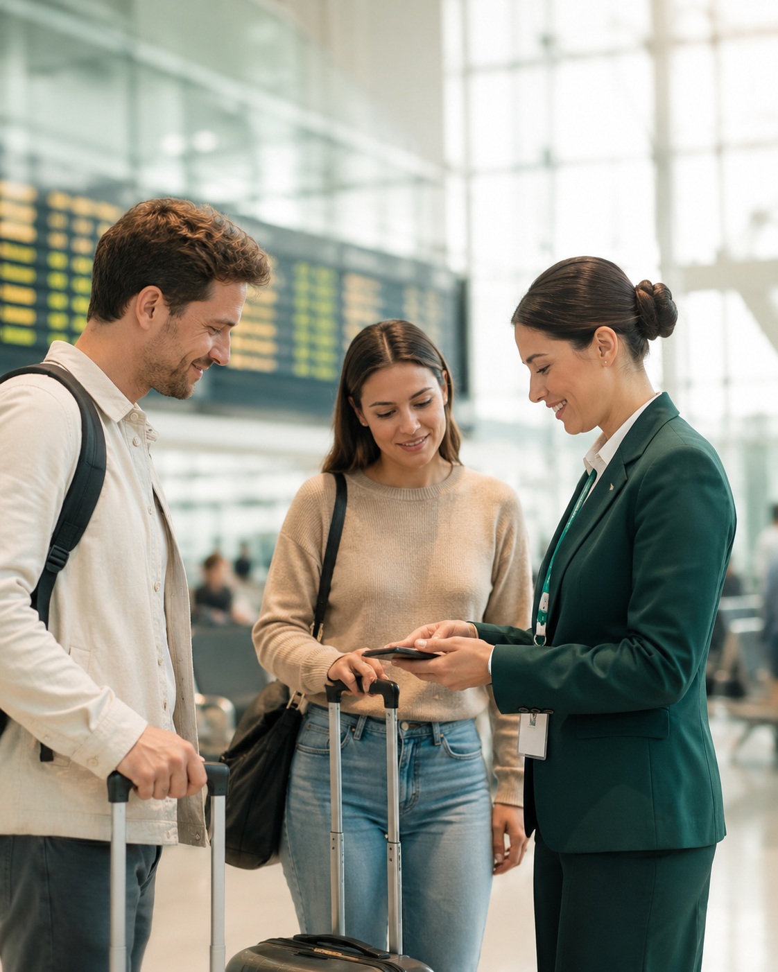Travel Hub Solutions team assisting passengers during a disruption